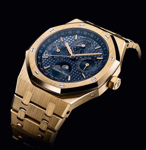 audemars piguet royal oak yellow gold perpetual calendar|royal oak perpetual calendar 26579ce.